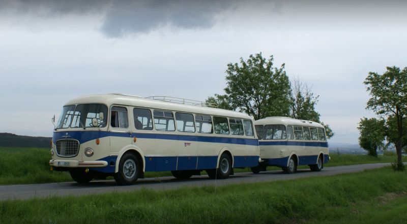 autobus koda 706 RTO s vlekou